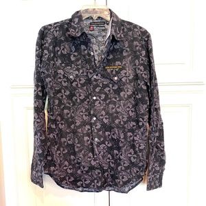 NWT, Hysteric Glamour, Rolling Stones,  Snap up shirt, Size Small